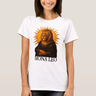 Leo astrology birth sign zodiac lion mona lisa T-Shirt