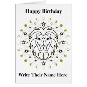 Leo Astrology Birthday Card July 23-August 22
