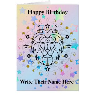 Leo Astrology Birthday Card July 23-August 22