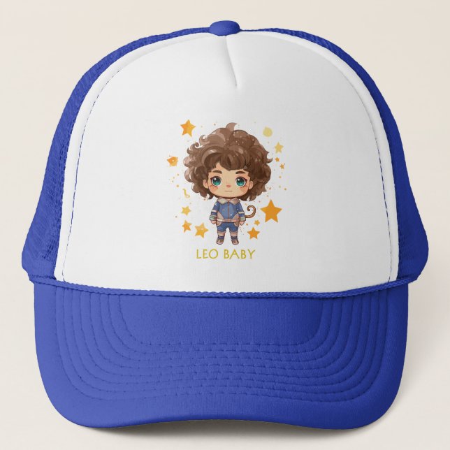 Leo Baby 2 Trucker Hat (Front)