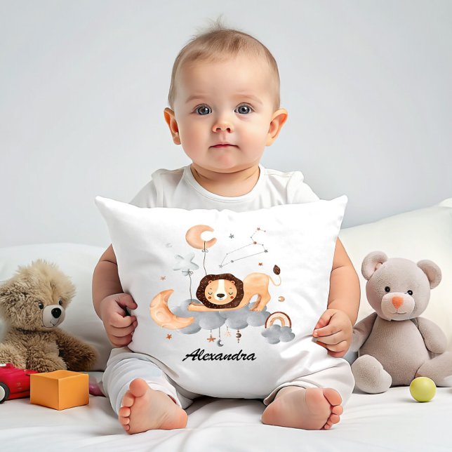 Leo Baby - Hear Me Roar - Customisable Nursery Cushion (Creator Uploaded)