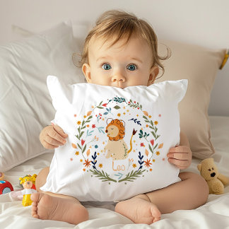 Leo Baby, Zodiac Nursery Decor  Cushion