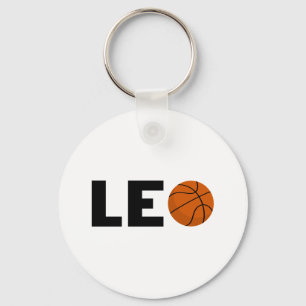 Leo Basketball Key Ring
