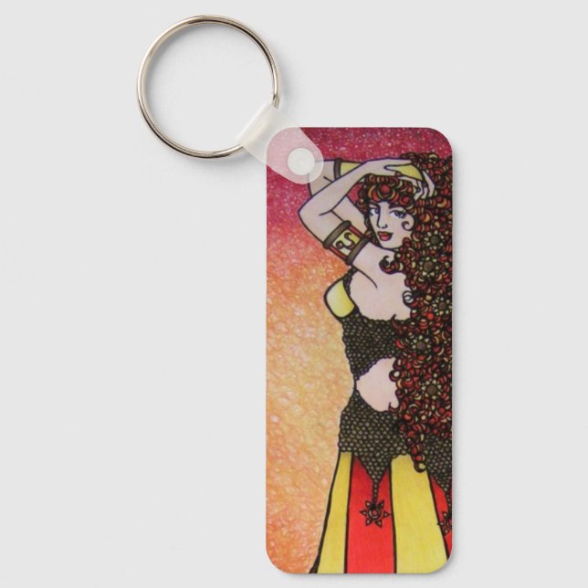 Leo Belly Dancer Key Ring (Front)
