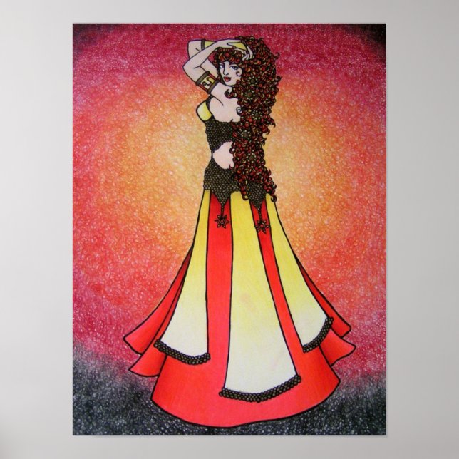 Leo Belly Dancer Poster (Front)