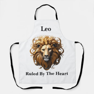 Leo Birth Sign, Lion, Ruled By The Heart, Apron