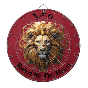 Leo Birth Sign, Lion, Ruled By The Heart,  Dartboard
