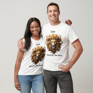 Leo Birth Sign, Lion, Ruled By The Heart, T-Shirt