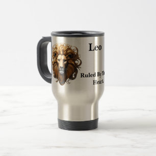 Leo Birth Sign, Lion, Ruled By The Heart,  Travel Mug
