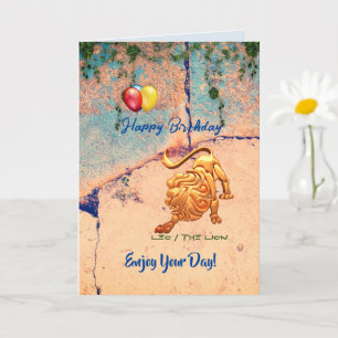 Leo Birthday  Card