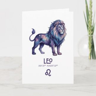 Leo Birthday Card