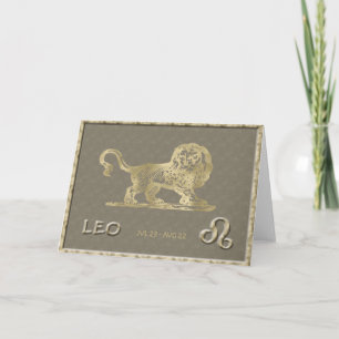 Leo Birthday Card