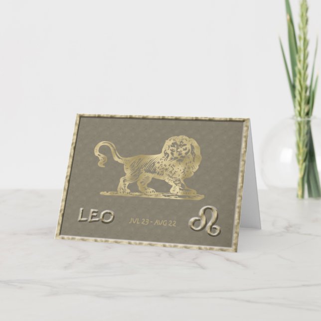 Leo Birthday Card (Front)