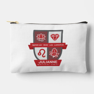 Leo Birthday Crest™ for July 23-31 Accessory Pouch
