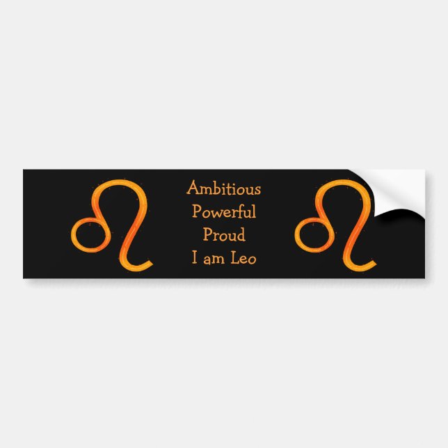 Leo Bumper Sticker (Front)