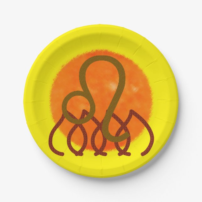 Leo Cake Plate (Front)