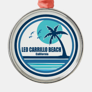 Leo Carrillo Beach California Palm Tree Birds Metal Tree Decoration