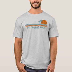 Leo Carrillo Beach California Sun Palm Trees T-Shirt