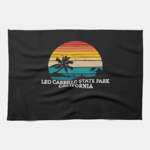 Leo Carrillo State Park California Beaches Tea Towel