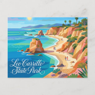 Leo Carrillo State Park California Postcard