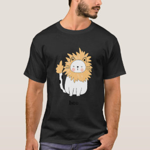 Leo Cat Zodiac Birth Sign T-Shirt