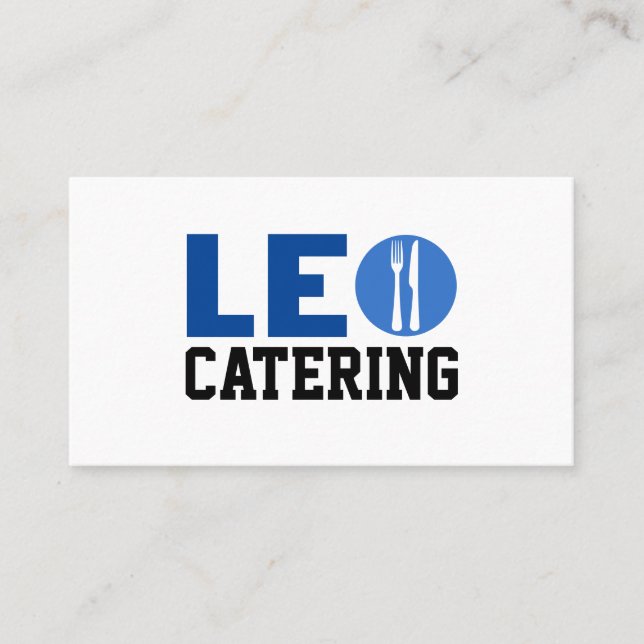 Leo catering business card (Front)