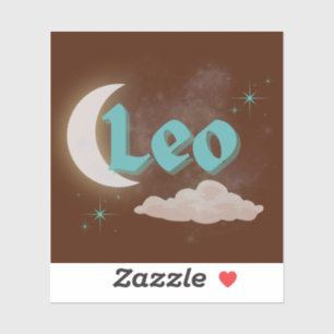 Leo Celestial Aesthetic Dreamy Moon Cloud Stars