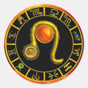 LEO CLASSIC ROUND STICKER