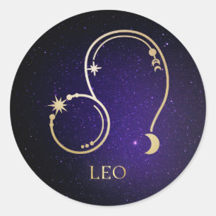 Leo Classic Round Sticker