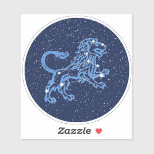 Leo Constellation and Zodiac Sign with Stars