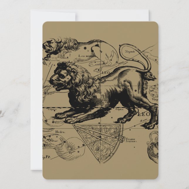 Leo Constellation Hevelius 1690 July23 - August 22 (Front)
