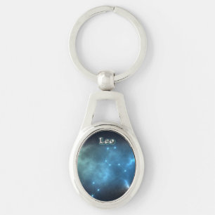 Leo constellation key ring