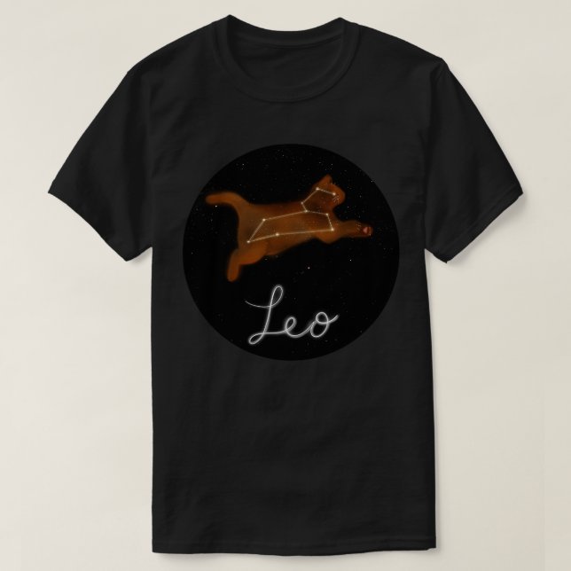 Leo Constellation T-Shirt (Design Front)