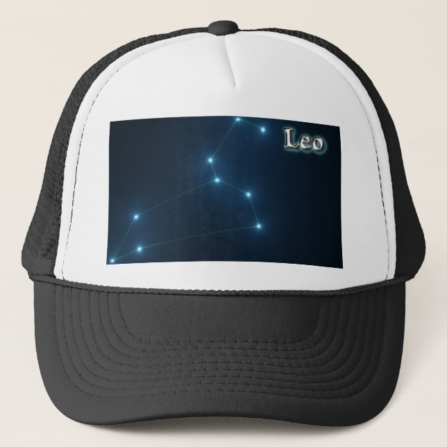 Leo constellation trucker hat (Front)