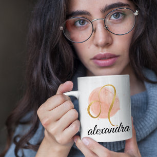 Leo Customisable Watercolor Zodiac Design Coffee  Mug