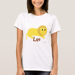 Leo Cute Lion Astrology Sign Symbol T-Shirt