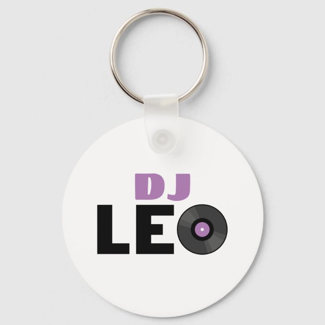 Leo DJ Key Ring (Front)