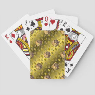 Leo & Earth Dragon Playing Cards