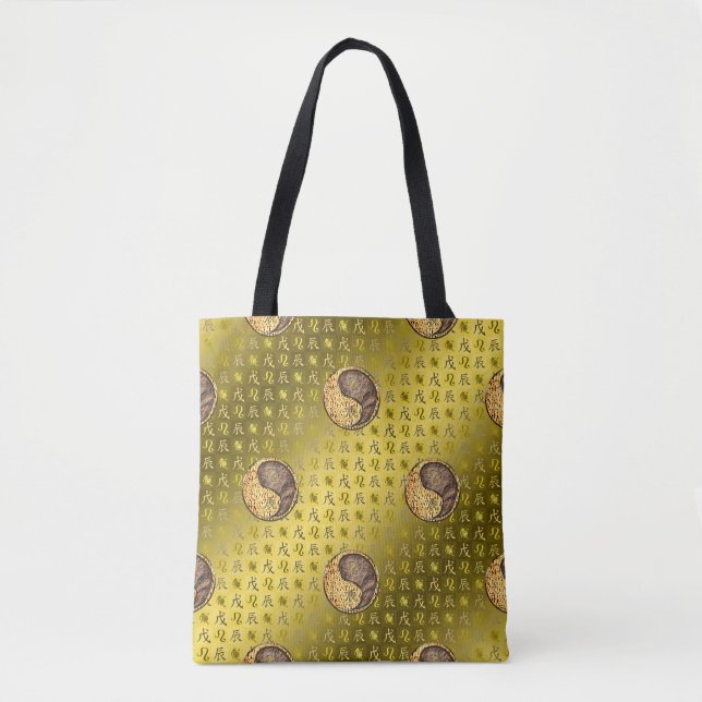 Leo & Earth Dragon Tote Bag (Front)