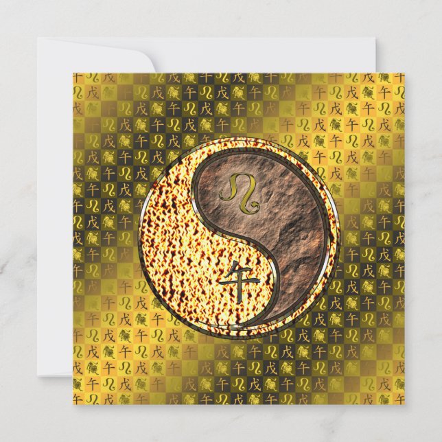 Leo & Earth Horse Card (Front)