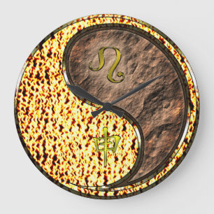 Leo & Earth Monkey Large Clock