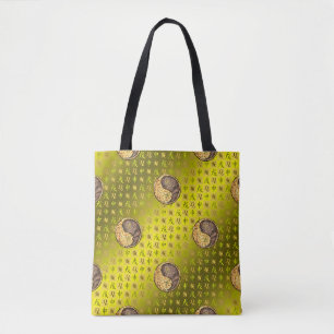 Leo & Earth Monkey Tote Bag