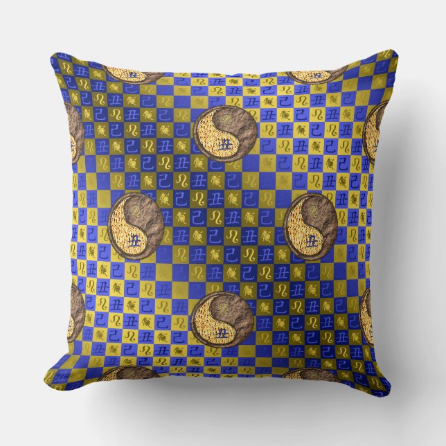 Leo & Earth Ox Cushion (Front)