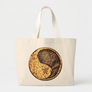 Leo & Earth Tiger Large Tote Bag
