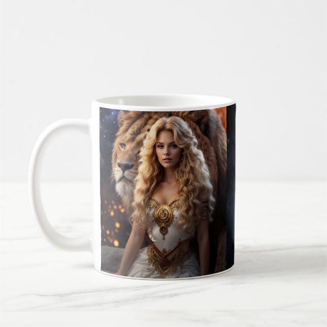 Leo Female Astrological Coffee Mug (Left)