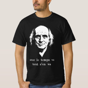 Léo Ferré – With Time – Vintage Portrait T-Shirt