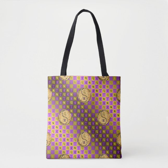 Leo & Fire Boar Tote Bag (Front)