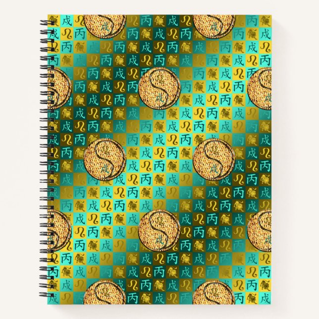 Leo & Fire Dog Notebook (Front)