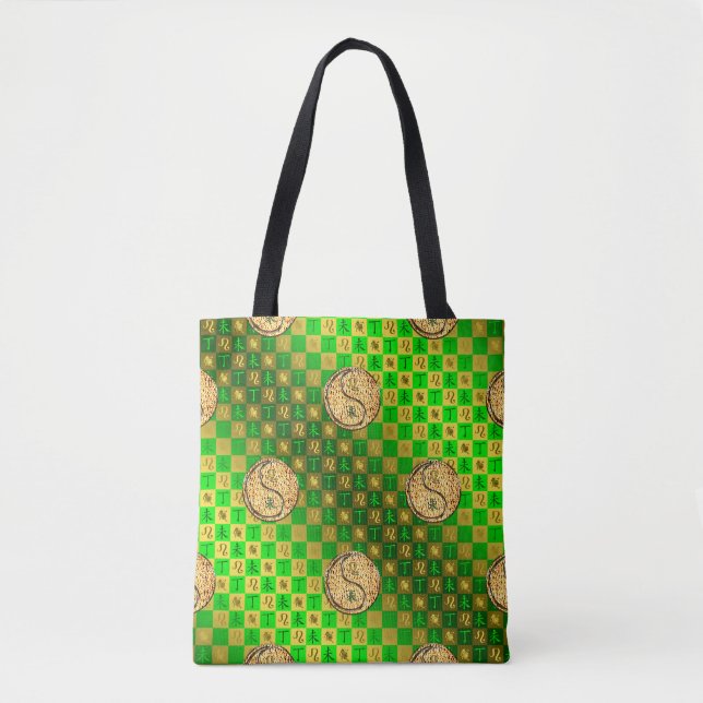 Leo & Fire Goat Tote Bag (Front)