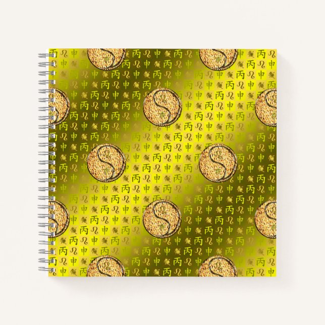 Leo & Fire Monkey Notebook (Front)
